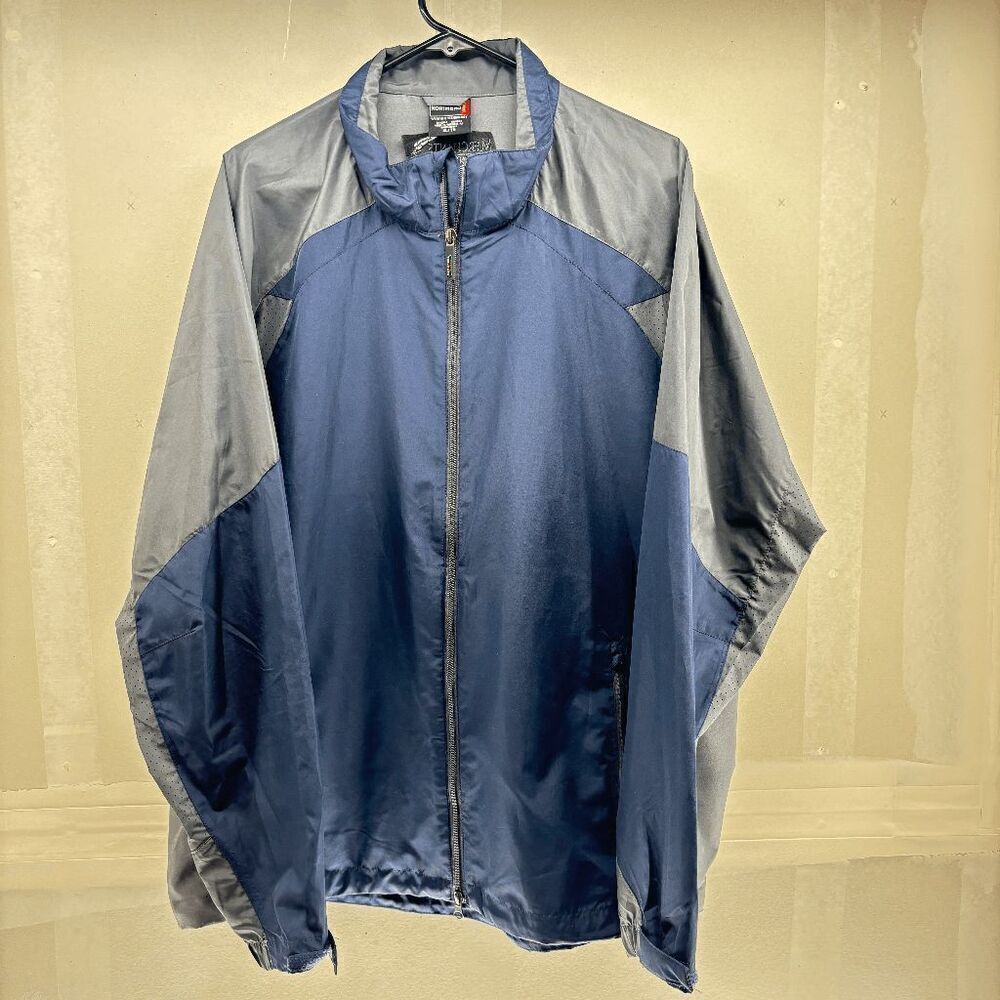 North End Mens Long‎ Sleeve Weather Technology Blue Windbreaker Jacket Size XL